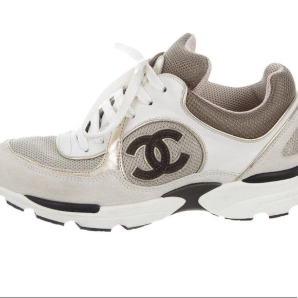 CHANEL Shoes - Chanel Suede Calfskin CC Sneakers